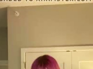 Cute Pink Haired Teen...